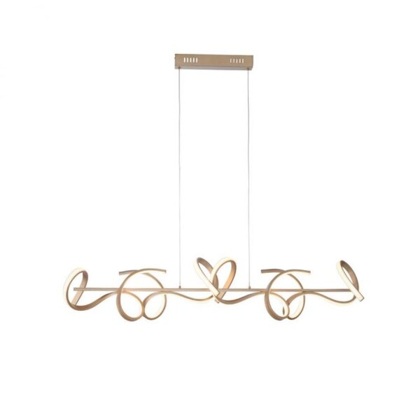 Suspension LED à intensité variable 10 W 3000 K en laiton mat