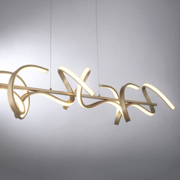 Suspension LED à intensité variable 10 W 3000 K en laiton mat