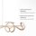 Suspension LED à intensité variable 10 W 3000 K en laiton mat