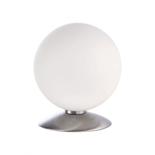Lampe de table LED en acier Boule en verre 3 W 3000 K intensité lumineuse variable