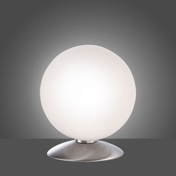 Lampe de table LED en acier Boule en verre 3 W 3000 K intensité lumineuse variable