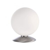 Lampe de table LED en acier Boule en verre 3 W 3000 K...