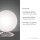 Lampe de table LED en acier Boule en verre 3 W 3000 K intensité lumineuse variable