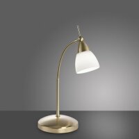 Lampe de table LED flexible en laiton verre 3 W dimmable