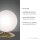 Lampe de table LED en laiton vieilli Boule en verre 3 W intensité lumineuse variable
