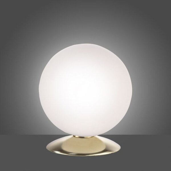 Lampe de table LED en laiton Abat-jour en verre 3000 K dimmable