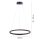 Suspension LED Anthracite dimmable 3000 K Ø60 cm Anneau