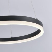 Lampe LED suspendue anthracite blanc chaud 3000 K...