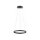 Lampe LED suspendue anthracite blanc chaud 3000 K Ø40 cm Anneau