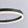 Lampe LED suspendue anthracite blanc chaud 3000 K Ø40 cm Anneau