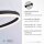 Suspension LED Anthracite dimmable 3000 K Ø80 cm Anneau