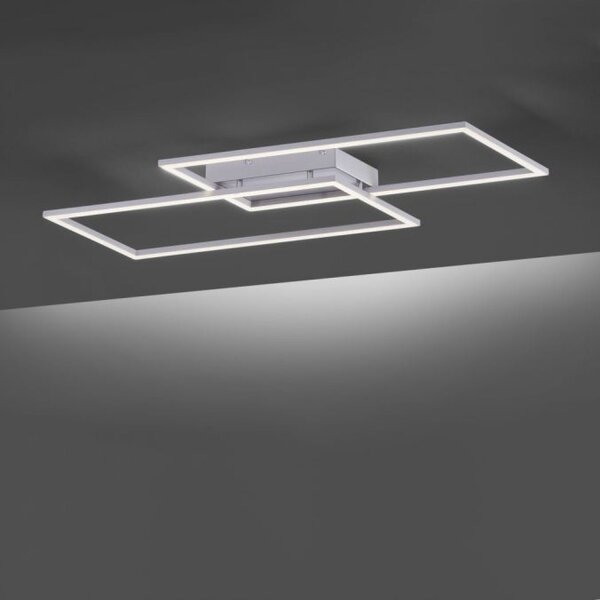 Lampe de plafonnier LED à intensité variable L:83 cm Memory 30 W en acier