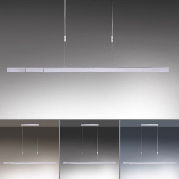 Suspension LED ajustable Touch 179 cm en aluminium