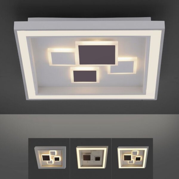 Plafonnier LED Blanc Noir Interrupteur de série L:48 cm