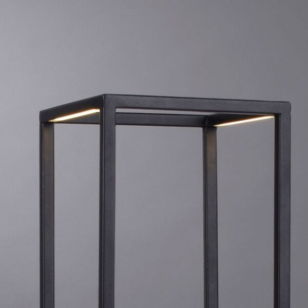 Lampe de table LED noire à intensité variable Touch 26 cm 4 W Mémoire
