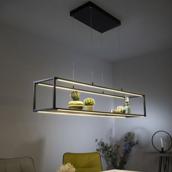 Lampe LED noire à intensité variable Touch 105 cm Mémoire