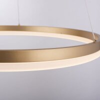 Suspension LED en laiton dimmable 3000 K Ø60 cm...
