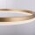 Suspension LED en laiton dimmable 3000 K Ø60 cm Anneau