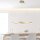Suspension LED en laiton dimmable 3000 K Ø80 cm Anneau
