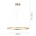 Suspension LED en laiton dimmable 3000 K Ø80 cm Anneau