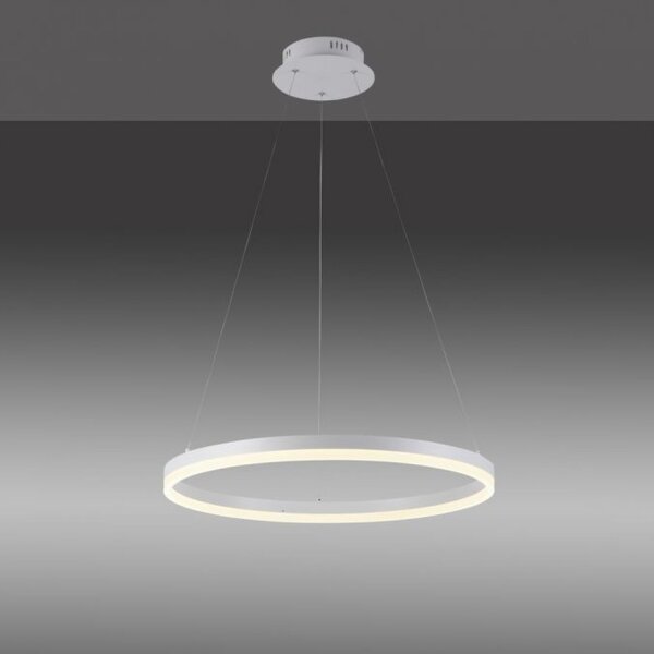 Suspension LED Blanc dimmable 38 W 3000 K Ø60 cm Anneau