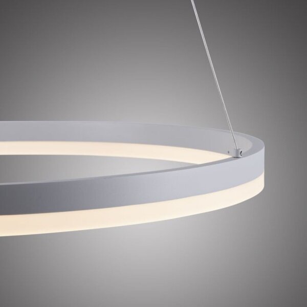Suspension LED Blanc dimmable 38 W 3000 K Ø60 cm Anneau