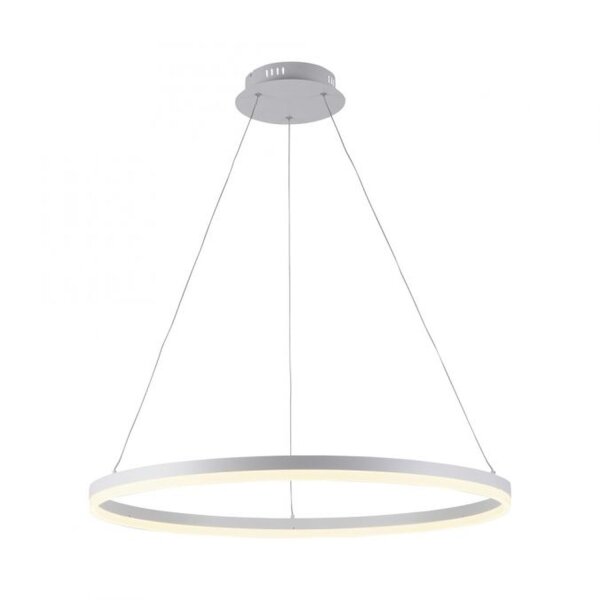 Suspension LED Blanc gradable 52 W 3000 K Ø80 cm Anneau