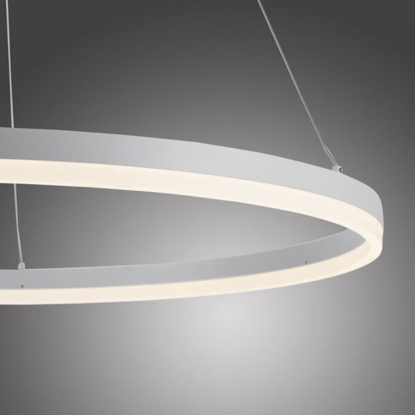 Suspension LED Blanc gradable 52 W 3000 K Ø80 cm Anneau