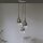 Suspension élégante verre chrome anthracite E27 3-flmg