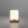 Lampe de table LED verre 16 cm 580 lm dimmable en laiton