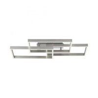 Lampe de plafonnier LED argent Télécommande...