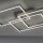 Lampe de plafonnier LED argent Télécommande 82 cm 45 W dimmable