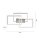 Lampe de plafonnier LED argent Télécommande 82 cm 45 W dimmable