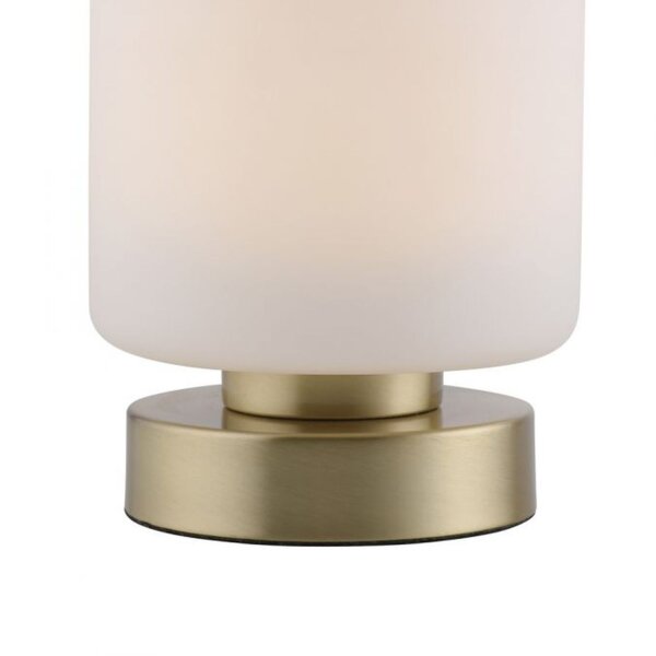 Lampe de table LED Touch à intensité variable 15 cm 3000 K en laiton