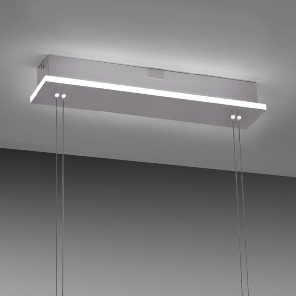 Lampe LED à suspendre verre en acier 108 cm 38 W Télécommande