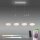 Lampe LED à suspendre verre en acier 108 cm 38 W Télécommande