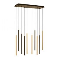 Suspension LED noir laiton métal dimmable