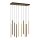 Suspension LED noir laiton métal dimmable