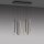 Suspension LED noir laiton métal dimmable