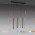 Longue lampe à suspendre LED métal dimmable noir laiton