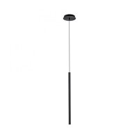 Suspension LED Noir Métal Ø2,5 cm ronde...