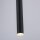 Suspension LED Noir Métal Ø2,5 cm ronde intensité lumineuse variable