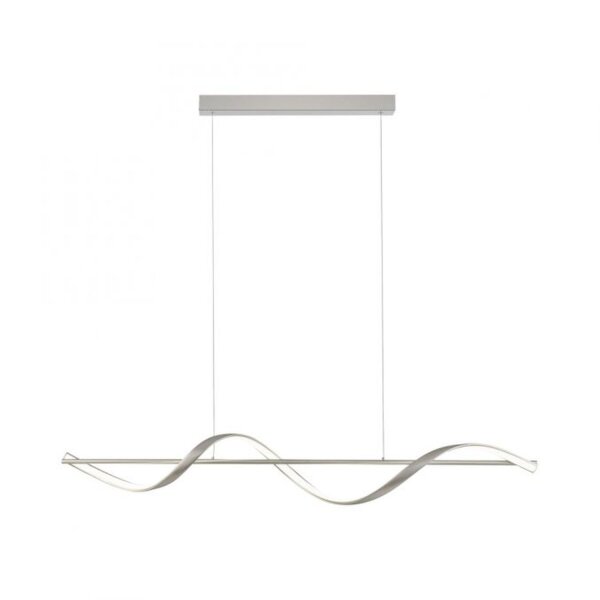 Suspension LED argent Télécommande 121 cm dimmable
