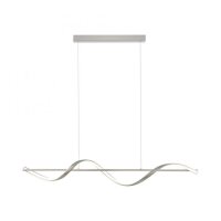 Suspension LED argent Télécommande 121 cm...