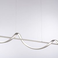 Suspension LED argent Télécommande 121 cm...