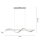 Suspension LED argent Télécommande 121 cm dimmable