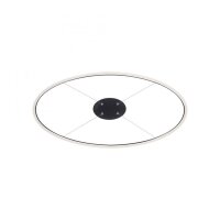 Suspension LED Anthracite ovale 3000 K L:80 cm...