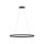 Suspension LED Anthracite ovale 3000 K L:80 cm intensité lumineuse variable