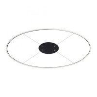 Suspension LED Anthracite ovale 3000 K 118 cm...