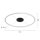 Suspension LED Anthracite ovale 3000 K 118 cm intensité lumineuse variable